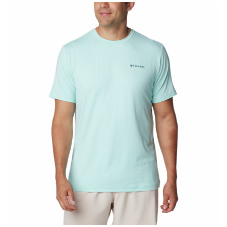 Muška majica Columbia Kwick Hike™ Back Graphic SS Tee svijetlo plava Spray Heather, Naturally Boundless