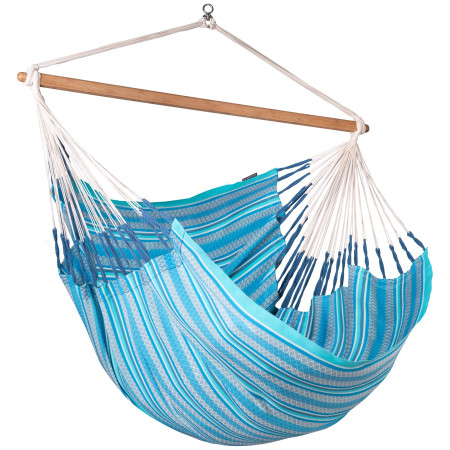 Fotelja za ljuljanje La Siesta Habana Kingsize plava/siva Azure