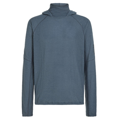 Muška dukserica Icebreaker Men Mer 400 RealFleece Grid Pulover Hood plava/siva Abyss