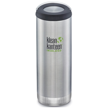 Termo boca Klean Kanteen TK Wide loop 16 oz srebrena BrushedStainless