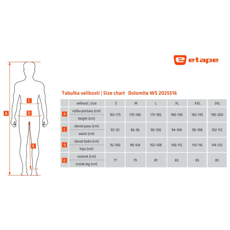 Muške hlače Etape Dolomite WS