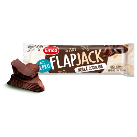 Energetska pločica Emco Flapjack hořká čokoláda 45g