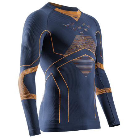 Muške funkcionalne majice X-Bionic Energy Accumulator Light Shirt Ls plava/narančasta MARINE/ORANGE
