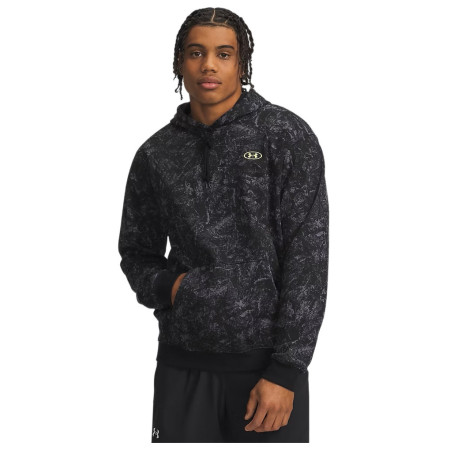 Muška dukserica Under Armour UA Rival Flc Prtd Hoodie crna Black