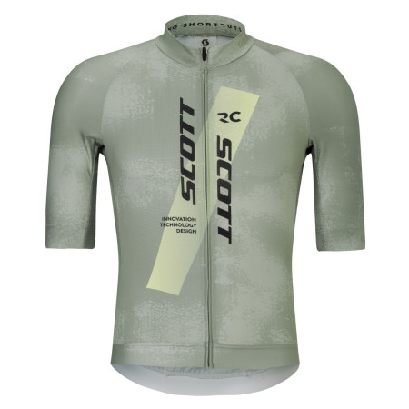 Muški biciklistički dres Scott Jersey M's RC Pro siva/zelena spray grey/acid yell