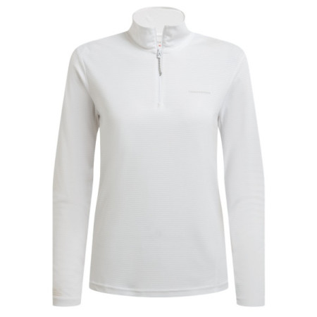 Ženska majica Craghoppers NosiLife SolarShield+ Half Zip Top bijela White