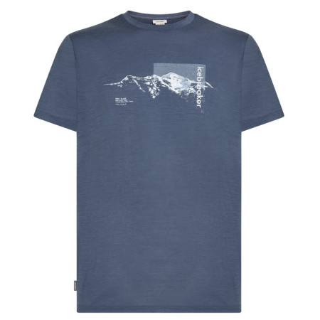 Muške funkcionalne majice Icebreaker Men M 150 Tech Lite SS Tee Pure Altitude siva/plava Dawn