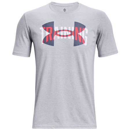 Muška majica Under Armour Training Overlay SS siva