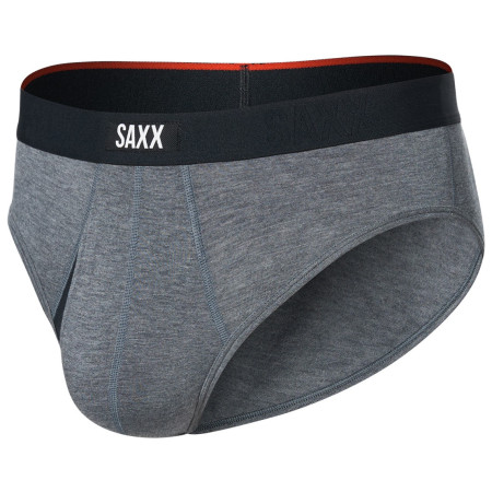 Muško donje rublje Saxx Vibe Xtra Soft Comfort Brief Fly siva dark grey heather