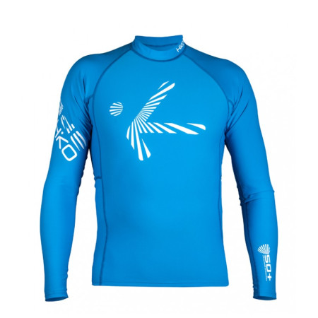 Muška majica Hiko SHADE PLUSH dl. r. plava ProcessBlue