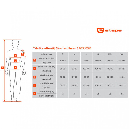 Muški biciklistički dres Etape Dream 3.0