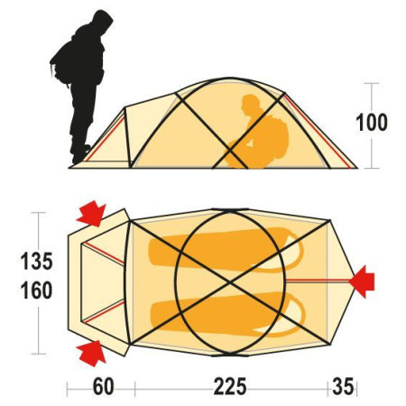 Šator Ferrino Snow bound 2