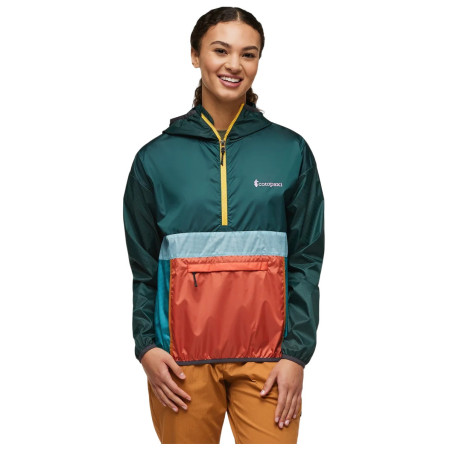 Ženska jakna Cotopaxi Teca Half-Zip Windbreaker zelena/narančasta Super Food