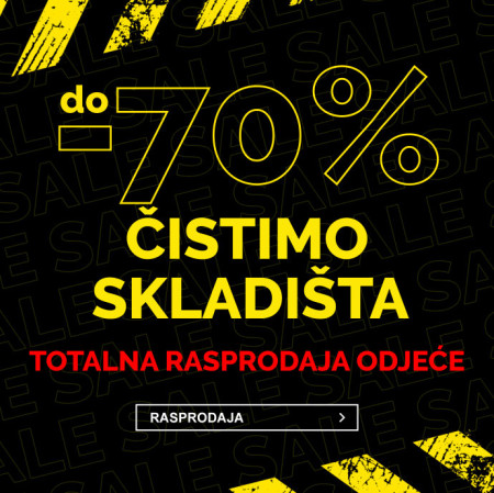 TOTALNA RASPRODAJA - odjeća snižena do 70%