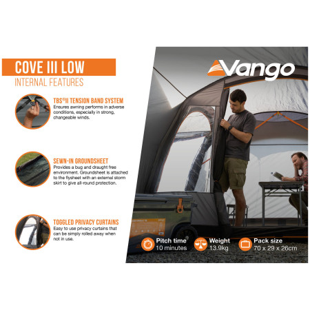 Šator za kamper Vango Cove III Low
