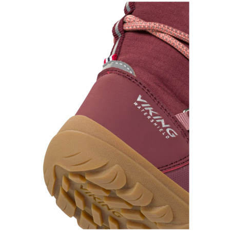 Dječje zimske cipele Viking Outdoor Footwear Birch Barefoot Warm WP Pull-on Wine