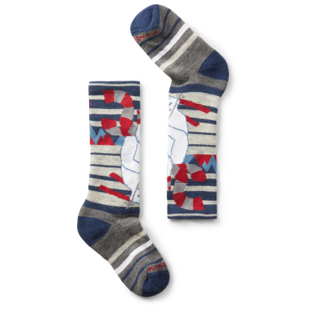 Dječje čarape Smartwool Kids' Wintersport Full Cushion Yeti OTC plava / crvena ALPINE BLUE