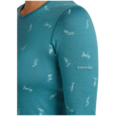 Ženska funkcionalna majica Icebreaker Women Merino 200 Oasis LS Crewe Snow Day