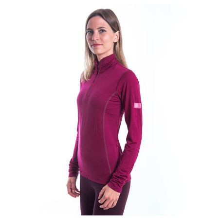 Ženska funkcionalna majica Sensor Merino Active, zip