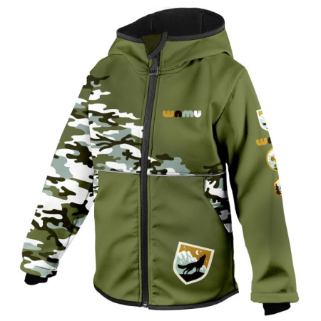 Dječja softshell jakna WAMU Khaki kaki KHAKI