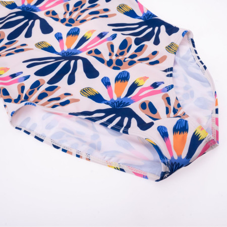 Dječji kupaći Aquawave Salava Jr - Summer Beige Flower Print