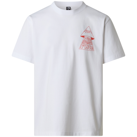 Muška majica The North Face M Mountain Play Relaxed Short Sleeve Tee-Graphic bijela TNF WHITE