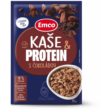 Kaša Emco Proteinska kaša s čokoladom 55 g