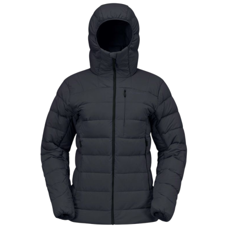 Ženska jakna od perja Norrona femund down700 Zip Hood crna Caviar Black