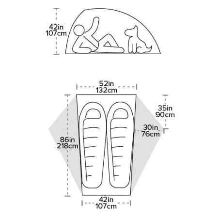 Izuzetno lagani šator Big Agnes Crag Lake SL2