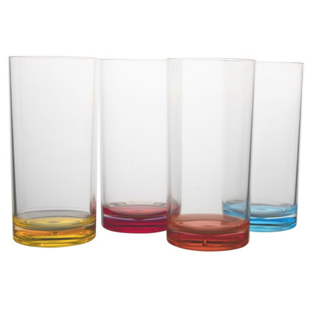 Set čaša Gimex Longdrink Rainbow 4 pcs