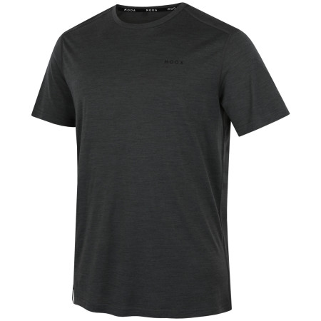 Muška majica MOOA Merino Lyolite 150 Short crna black melange