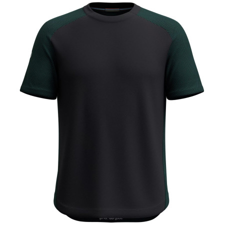 Muška majica Smartwool M Active Mesh Short Sleeve crna/zelena evergreen/black