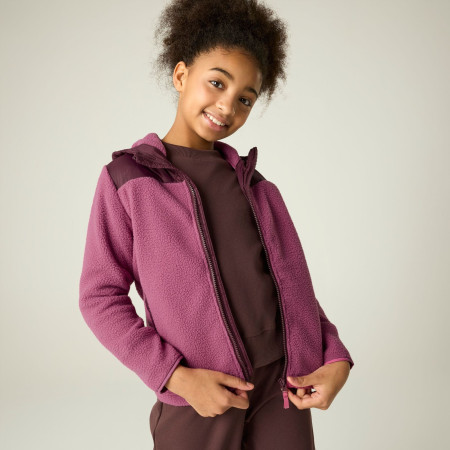 Dječja dukserica Regatta Myla Hybrid Jacket Fig/Violet