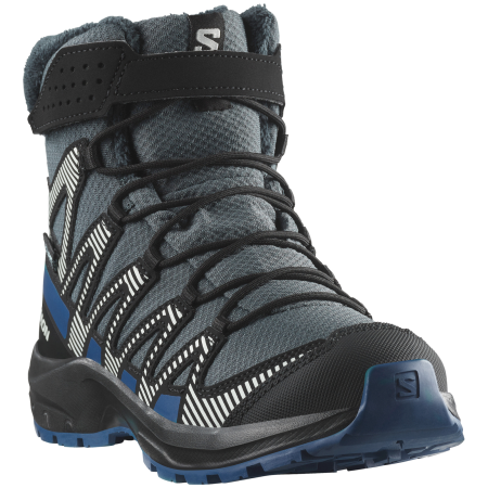 Dječje zimske cipele Salomon Xa Pro V8 Winter Waterproof plava Turbulence / Black / Dark Blue