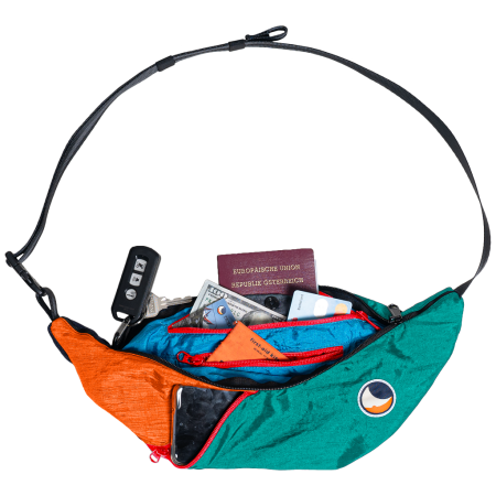 Torbice oko struka Ticket to the moon Upcycled Sling Bag Unique Edition