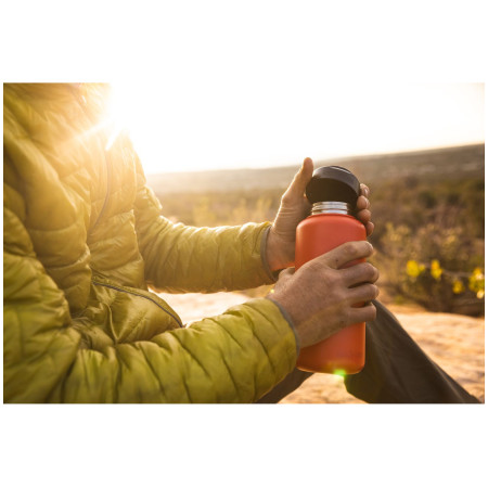 Boca od nehrđajućeg čelika Klean Kanteen Wide w/Wide Loop Cap - brushed stainless 1182 ml