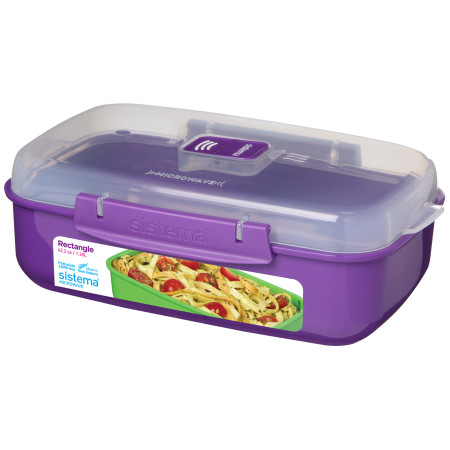 Kutija za hranu Sistema Rectangle 1.25l Ljubičasta
