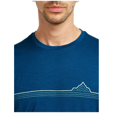 Muška majica Icebreaker Men Merino 150 Tech Lite SS Tee Range Stripes