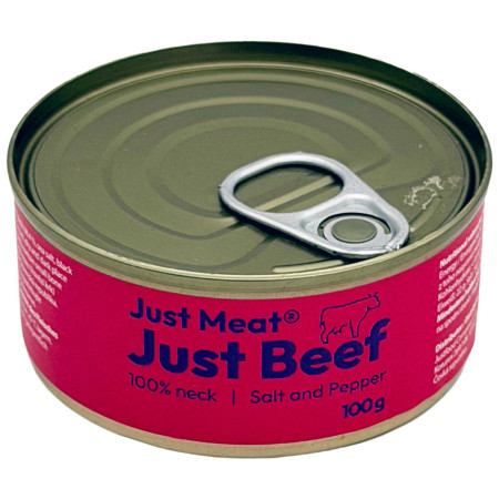Konzerva Just Meat Hovězí krk 100 g crvena