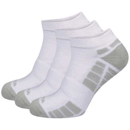 Čarape MOOA Silver Bamboo Low 3-pack bijela/siva White/Grey
