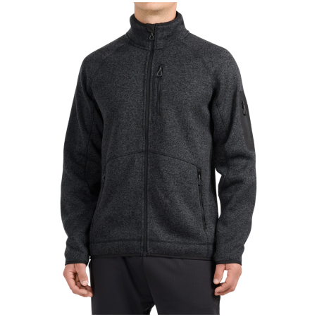 Muška dukserica 4F Fleece M485 siva Deep Black Melange