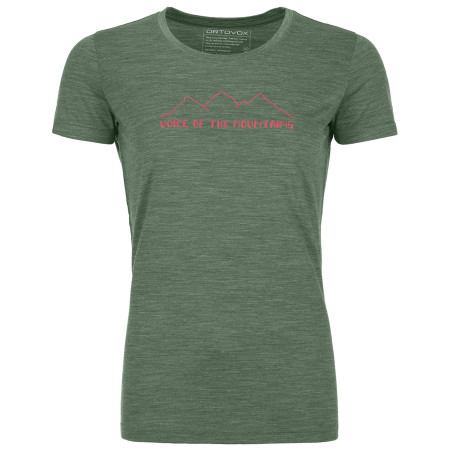 Ženska majica Ortovox 150 Cool Pixel Voice Ts W zelena Greenforestblend