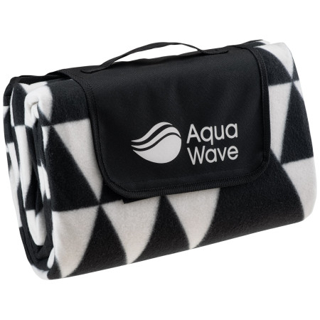 Deka za piknik Aquawave Triangle Blanket crna/bijela GeometricPrint