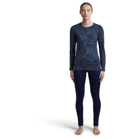Ženska funkcionalna majica Icebreaker Women M 200 Oasis LS Crewe Moss BloomAOP