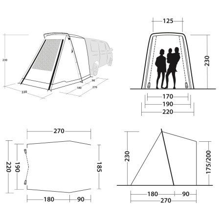 Šator za kamper Outwell Sand Van