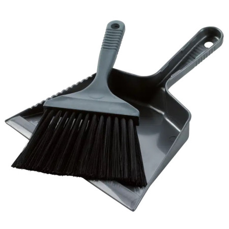 Metlica za premazivanje Easy Camp Dustpan and Brush siva Black & Grey
