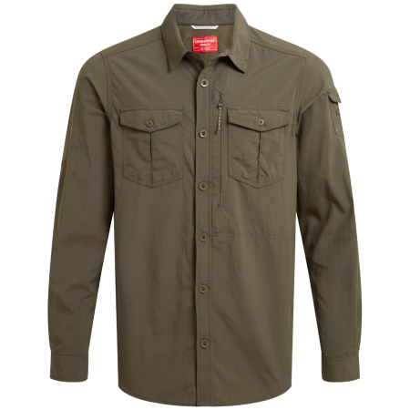 Muška košulja Craghoppers NosiLife Adventure Long Sleeved Shirt III zelena Woodland Green