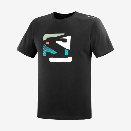 Muška majica Salomon Outlife Graphic Disrupted Logo crna Black