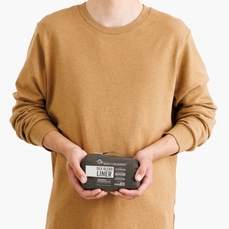 Umetak za vreću za spavanje Sea to Summit Silk Blend Sleeping Bag Liner - Rectangular w/ Pillow Sleeve