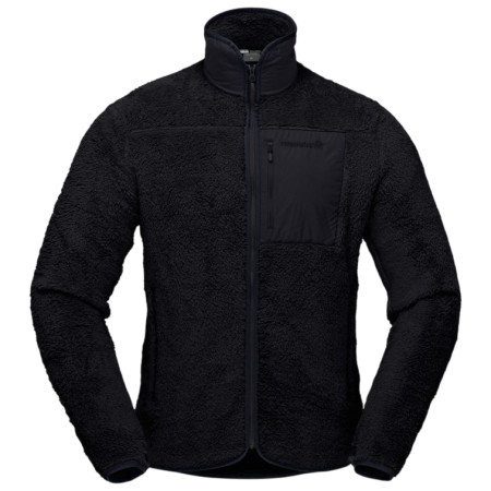 Muška dukserica Norrona femund warm3 Jacket crna Caviar Black